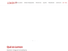 Tablet Screenshot of lemonpromociones.com